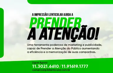 Prenda a atenção do seu público com as Impressões lenticulares!